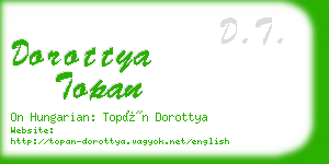 dorottya topan business card